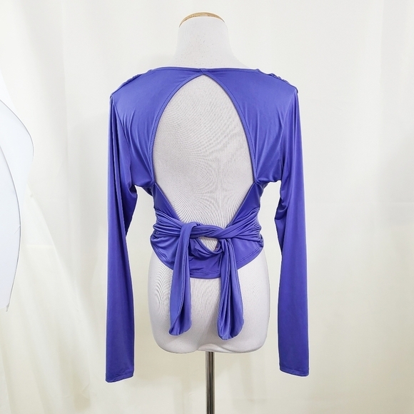 Urban Outfitters Iris plunge crop top size large FLAW - Picture 4 of 7